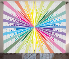 Retro Burst Curtain