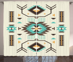 Aztec Art Curtain