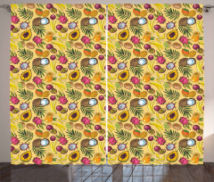 Tropical Summer Food Curtain