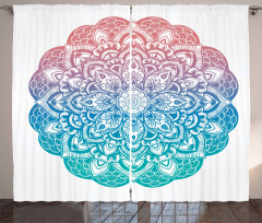 Boho Gypsy Mandala Art Curtain