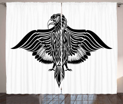 Traditional Heraldic Bird Curtain