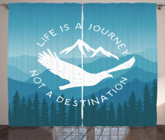 Life is a Journey Message Curtain