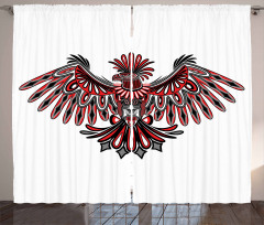 Haida Art Style Eagle Curtain