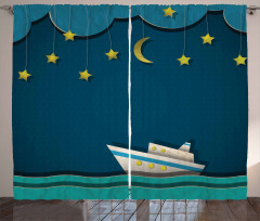 Kids Midnight Sea Curtain