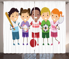 Children Soccer Curtain