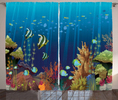Coral Reef Fishes Curtain