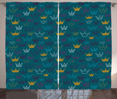 Girly Crowns Tiaras Curtain