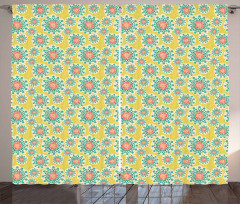 Dotted Flowers Curtain