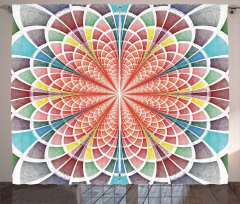 Geometric Blossom Curtain