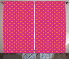 Polka Dots Design Curtain