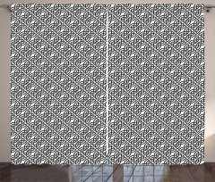 Trellis Pattern Image Curtain