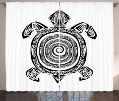 Turtle Spirals Curtain