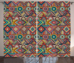 Tribal Culture Pattern Curtain