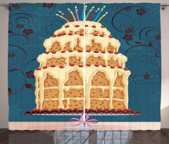 Crumb Coated Party Cake Curtain