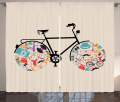 Bike with Retro Curtain