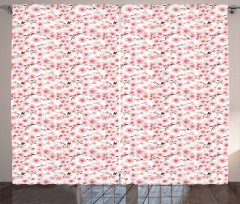Sakura 3D Design Curtain