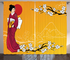 Geisha Lady Curtain