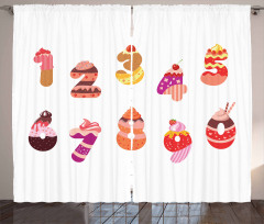 Sweets Happy Birthday Curtain