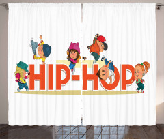 Hip Hop Moonwalk Dance Curtain