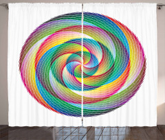 Spiral Rosette Pattern Curtain