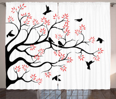 Mockingbird on Plane Tree Curtain