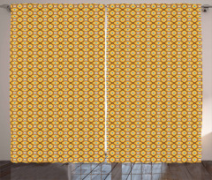 Geometric Shapes 60s Curtain