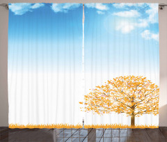 Pastoral Maple Tree Curtain