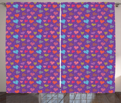Colorful Romantic Pattern Curtain