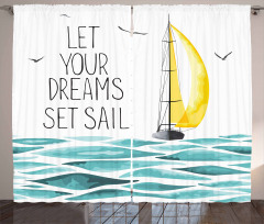 Let Your Dreams Sail Curtain