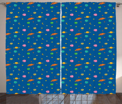 Planets and Stars Curtain
