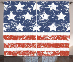 Flag with Grunge Effect Curtain