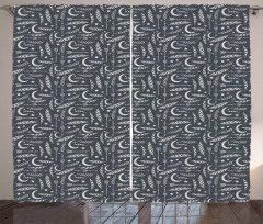 Arrows Stars Crescent Moon Curtain