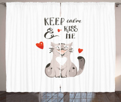 Cartoon Cat Curtain
