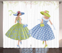 Dressed 2 Women Curtain