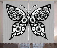 Silhouette Butterfly Curtain