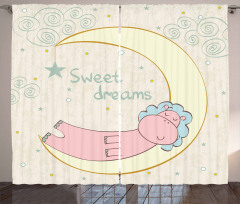 Cartoon Hippo Sleeping Curtain