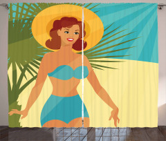 1950s Style Bikini Curtain