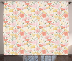 Romantic Vintage Floral Curtain