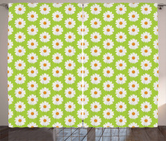 Marguerite Daisies Bloom Curtain