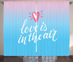 Love is in Air Romantic Curtain