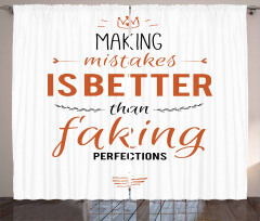 Mistakes and Perfections Curtain