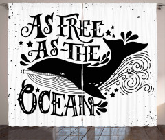 As Free As the Oceans Curtain