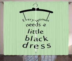 Little Black Dress Curtain