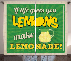 If Life Gives You Lemon Curtain