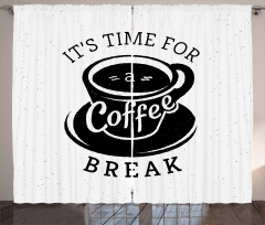 Time for a Coffee Break Curtain