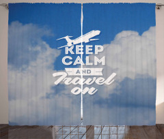 Keep Calm and Travel Curtain