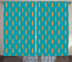 Wave Board Summer Pattern Curtain