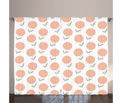 Pastel Floral Spring Curtain