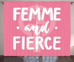 Femme and Fierce Words Curtain