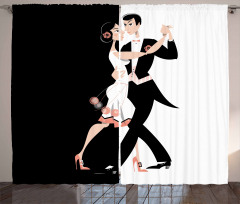 Dancing Couple Curtain